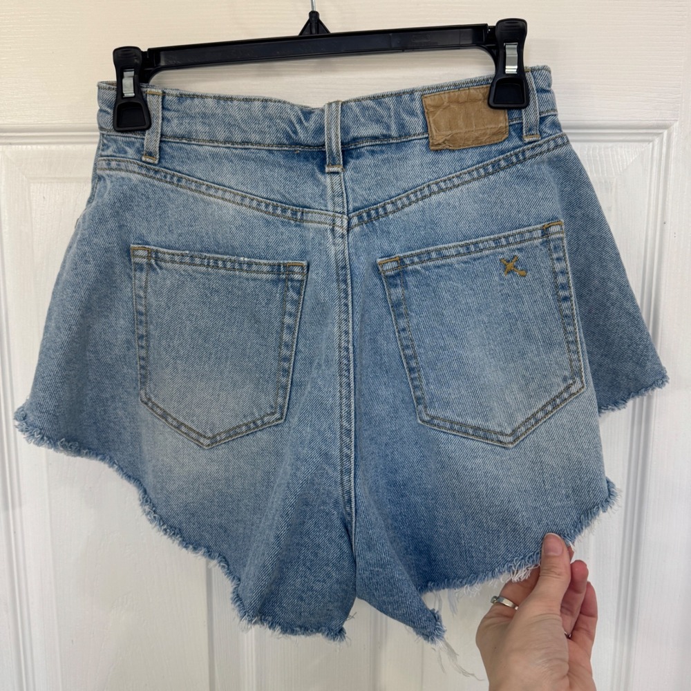 Dixie XS Denim Short Shorts A Line Bell Shape Cotton